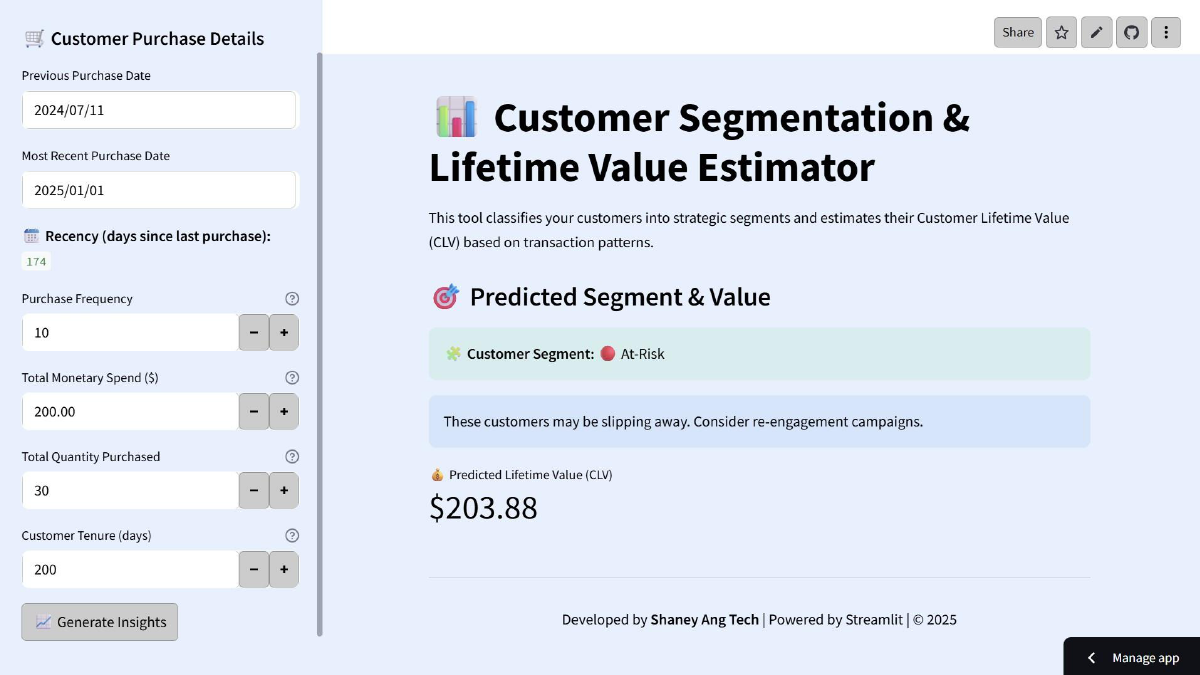 Segment Streamlit deployment